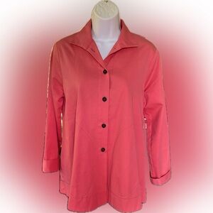VITAMIN Women’s Pink Cotton Jacket Size Medium